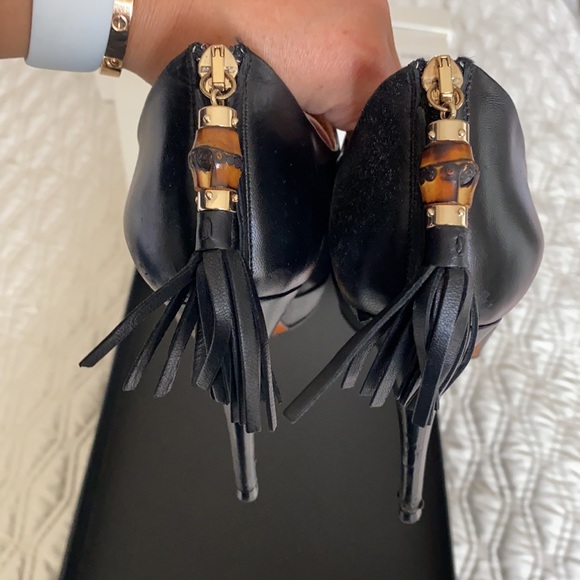Gucci leather tassel booties - Picture 4 of 4